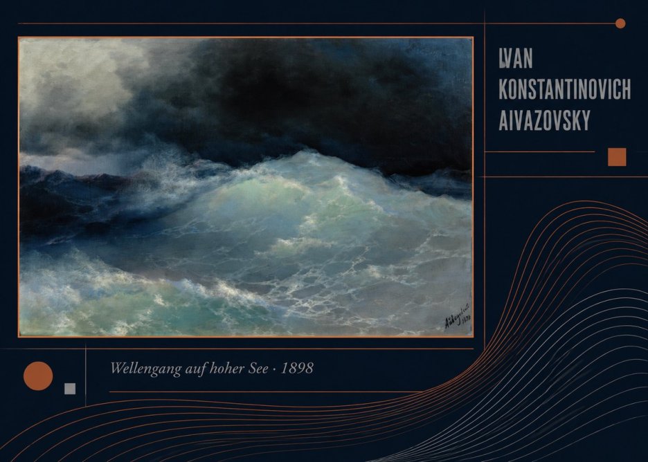 Ivan Konstantinovich Aivazovsky Wellengang Auf Hoher See No4 - Póster