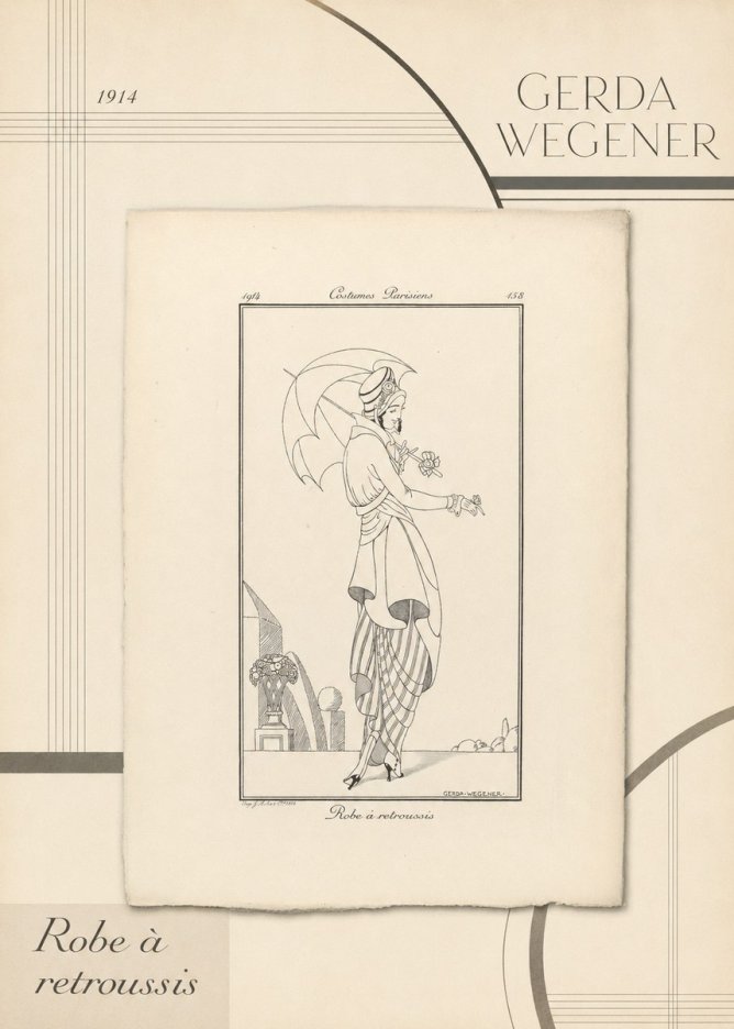 Gerda Wegener Robe À Retroussis No4 - Póster