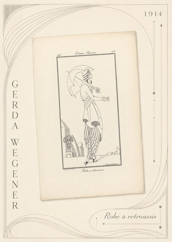 Gerda Wegener Robe À Retroussis No5 - Póster
