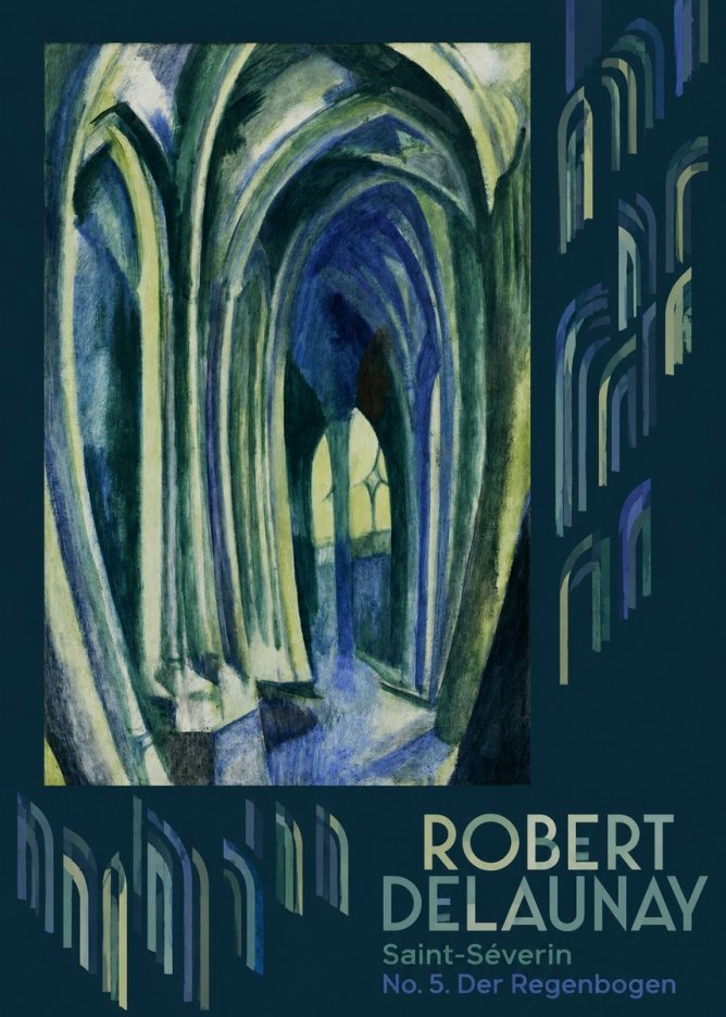 Robert Delaunay Saint-séverin No. 5. Der Regenbogen No6 - Póster