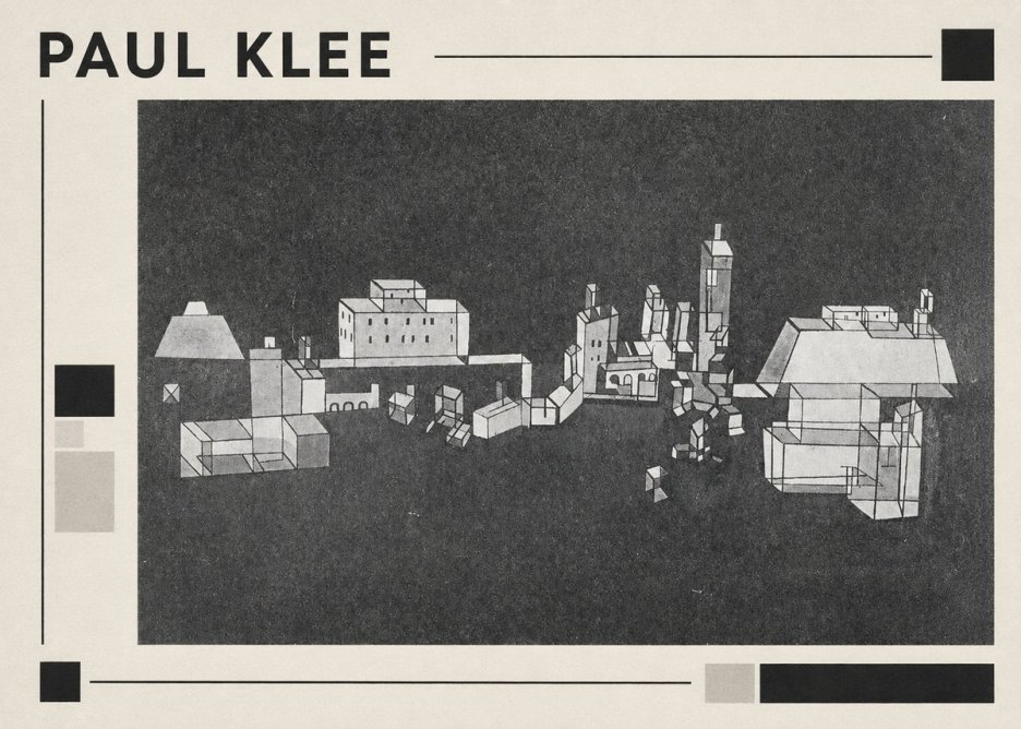 Paul Klee Architectural Forms No1 - Póster