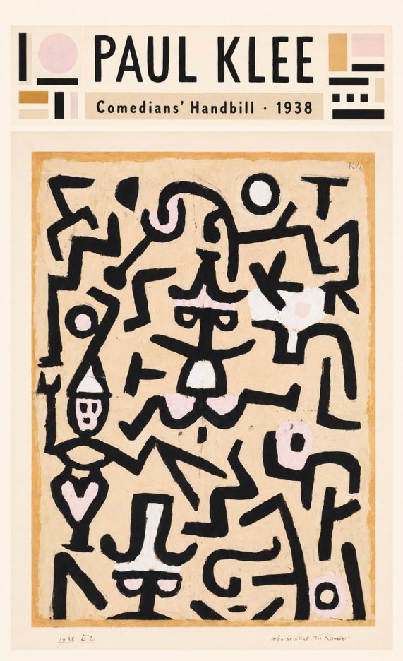 Paul Klee Comedians' Handbill No4 - Póster