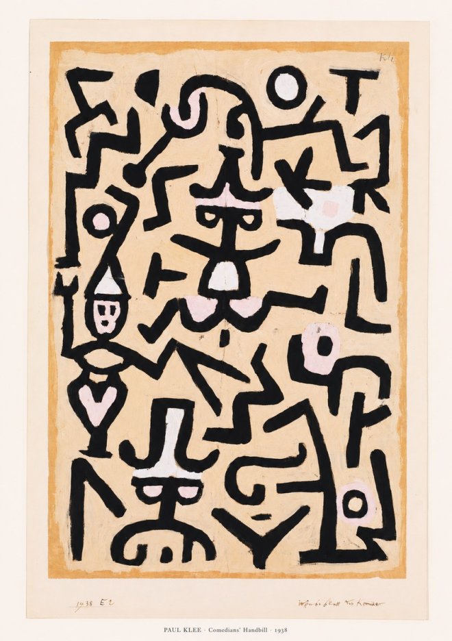 Paul Klee Comedians' Handbill No6 - Póster