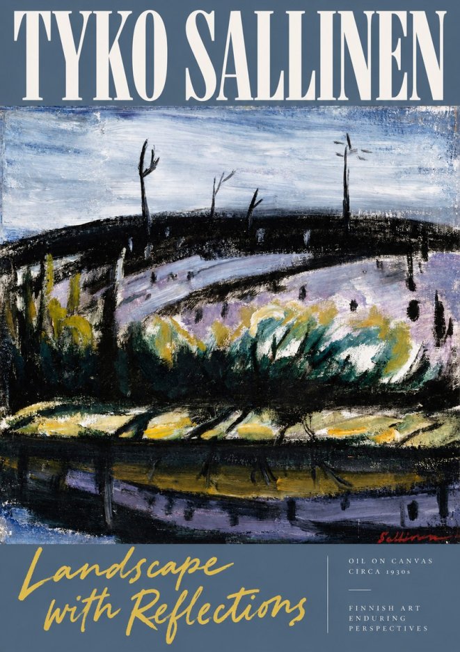 Tyko Sallinen Landscape with Reflections No2 - Póster