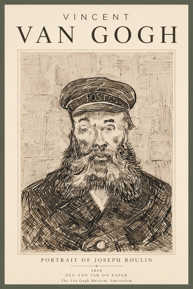 Van Gogh Portrait of Joseph Roulin I No3 - Póster