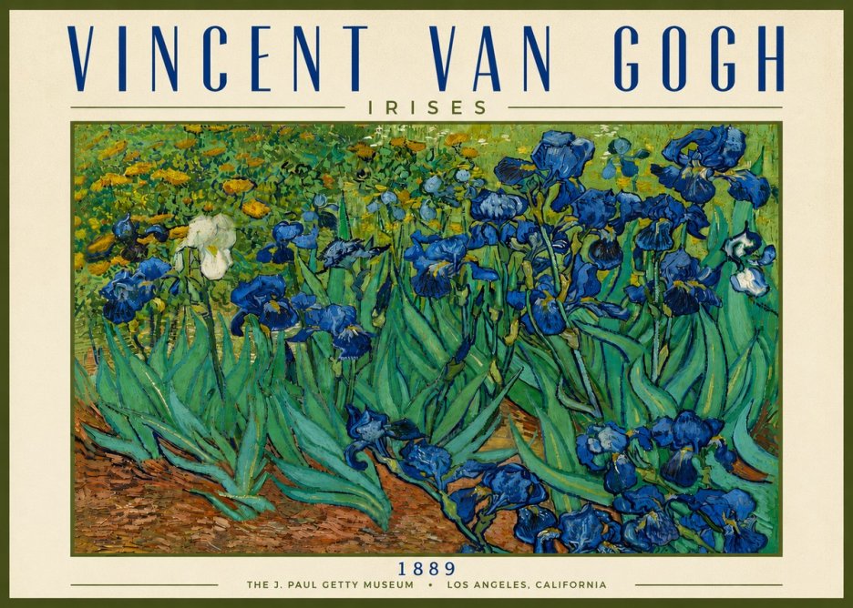 Van Gogh Irises I No6 - Póster