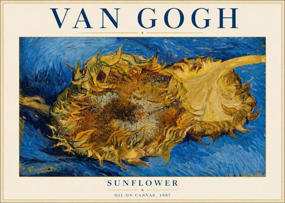 Van Gogh Sunflower No4 - Póster