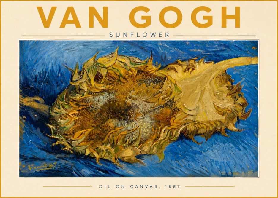 Van Gogh Sunflower No5 - Póster