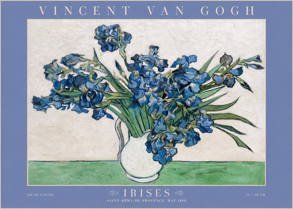 Van Gogh Irises II No2 - Póster