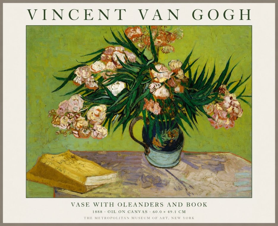 Van Gogh Oleanders No2 - Póster