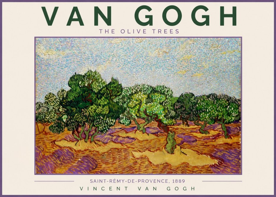Van Gogh The Olive Trees No2 - Póster