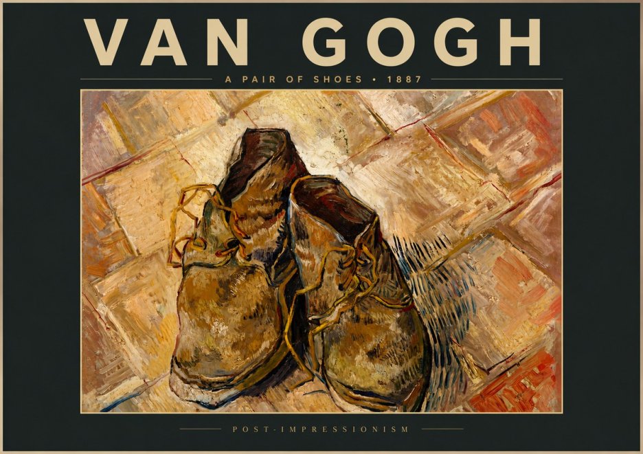 Van Gogh A Pair of Shoes No5 - Póster