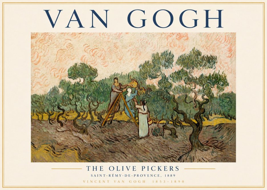 Van Gogh The Olive Pickers I No3 - Póster