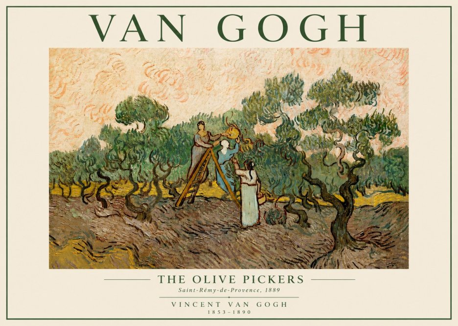 Van Gogh The Olive Pickers I No5 - Póster