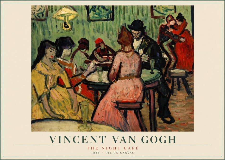 Van Gogh The Night Café I No2 - Póster