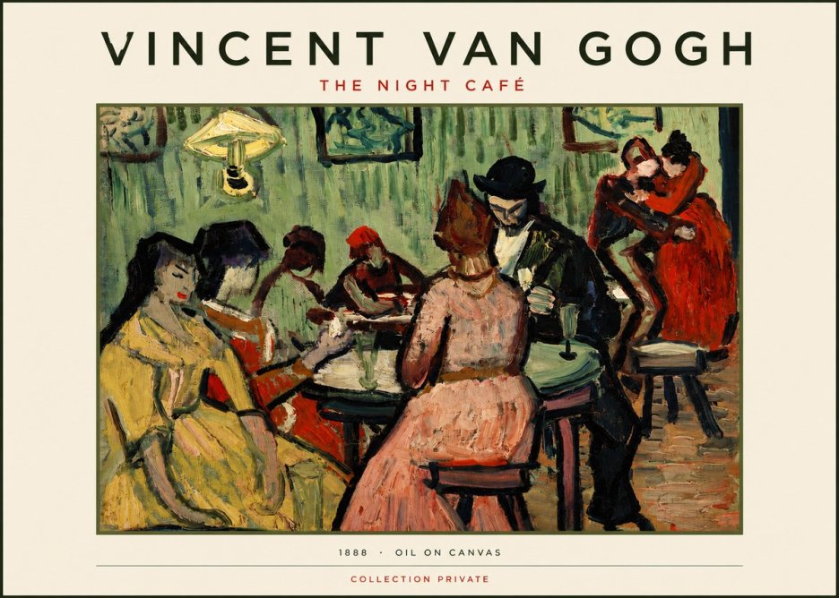 Van Gogh The Night Café I No3 - Póster