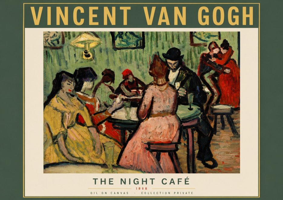Van Gogh The Night Café I No5 - Póster