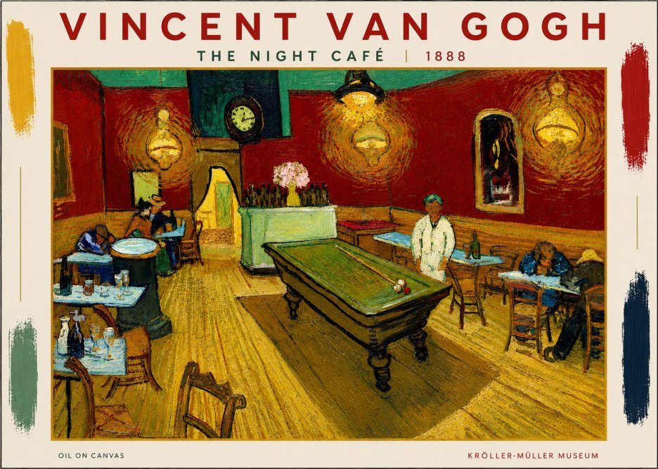 Van Gogh The Night Café II No4 - Póster