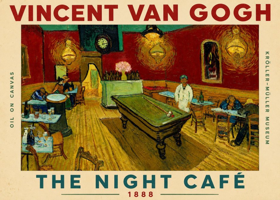Van Gogh The Night Café II No5 - Póster