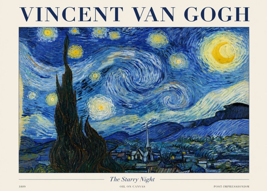 Van Gogh The Starry Night No3 - Póster