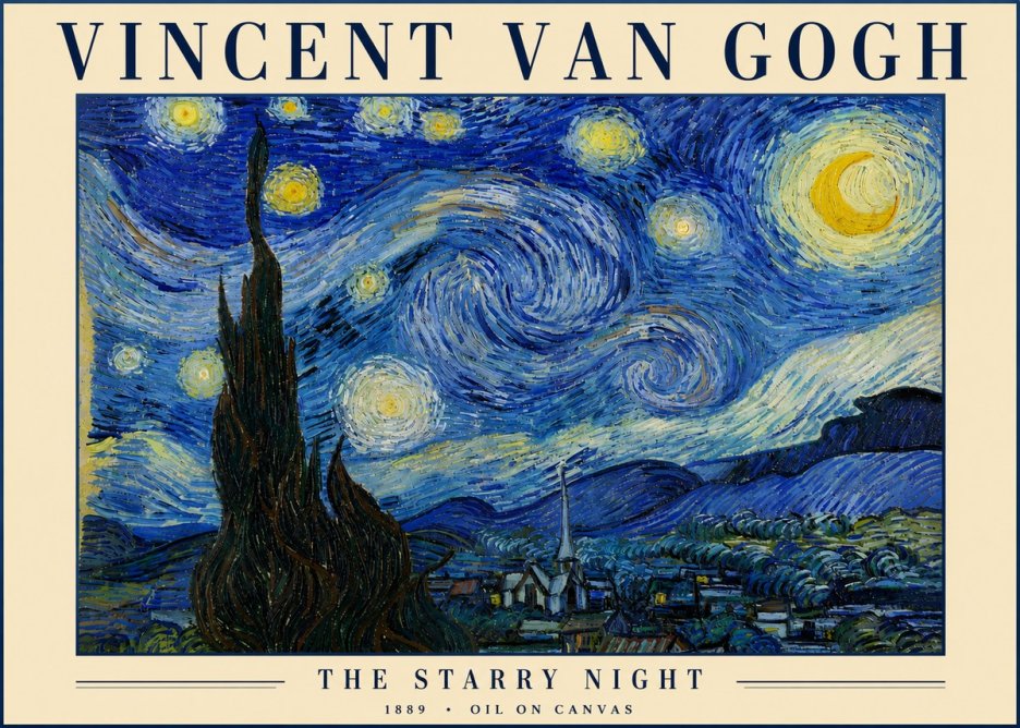 Van Gogh The Starry Night No4 - Póster