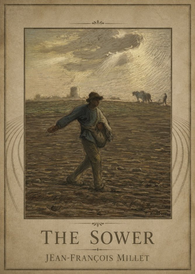 Jean-François Millet The Sower I No1 - Póster