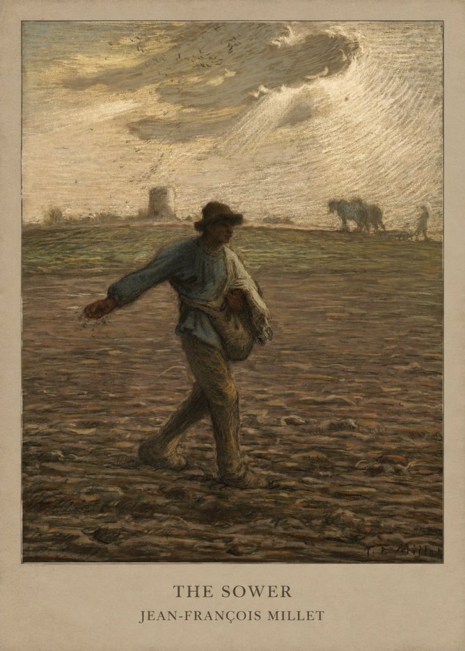 Jean-François Millet The Sower I No5 - Póster