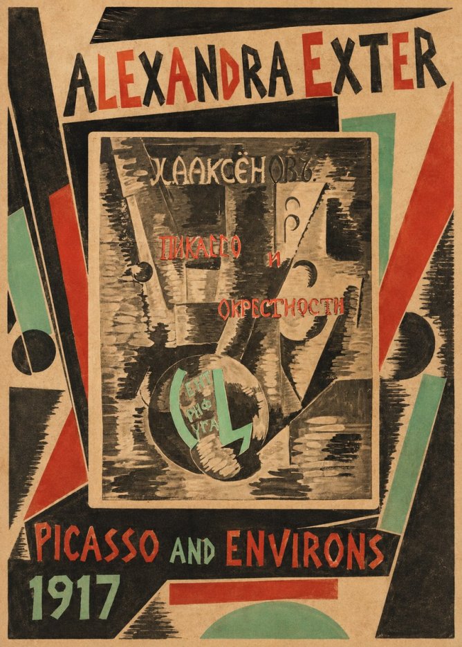 Alexandra Exter Picasso and Environs No3 - Póster