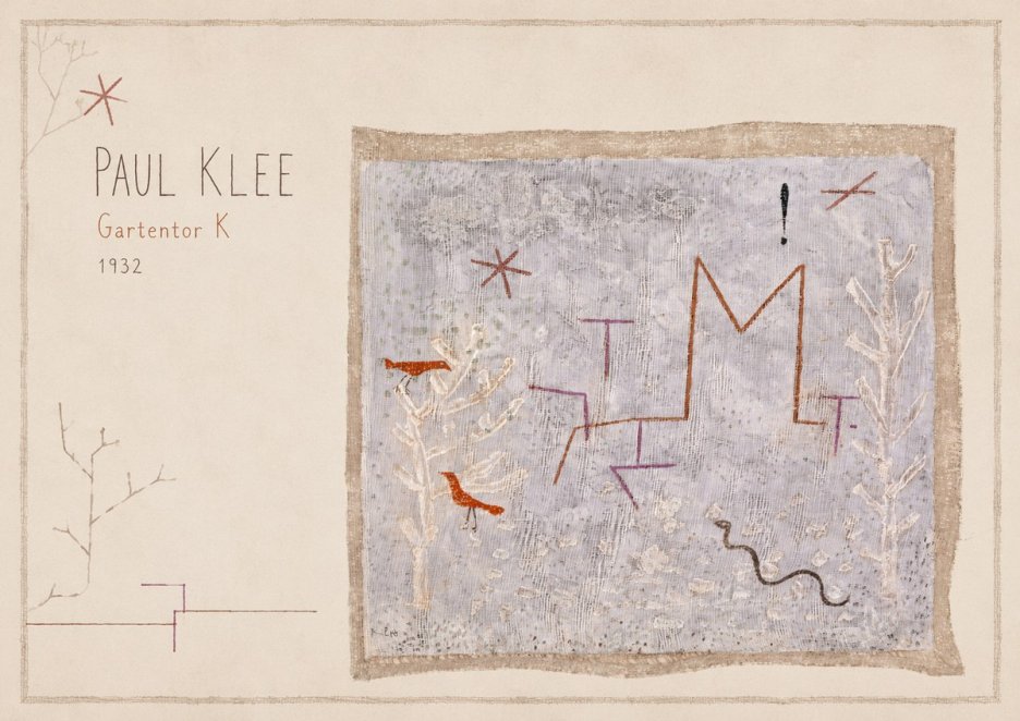 Paul Klee Gartentor K No6 - Póster