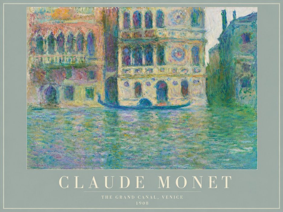 Monet The Grand Canal, Venice No4 - Póster