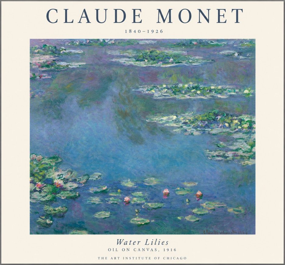 Monet Water Lilies I No1 - Póster
