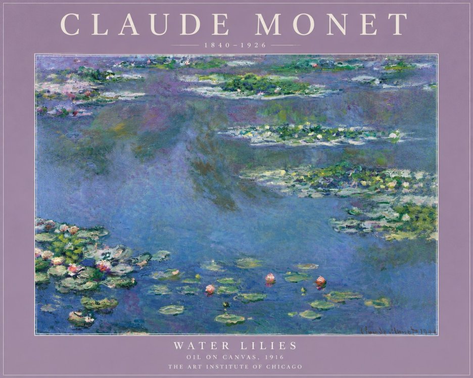 Monet Water Lilies I No5 - Póster