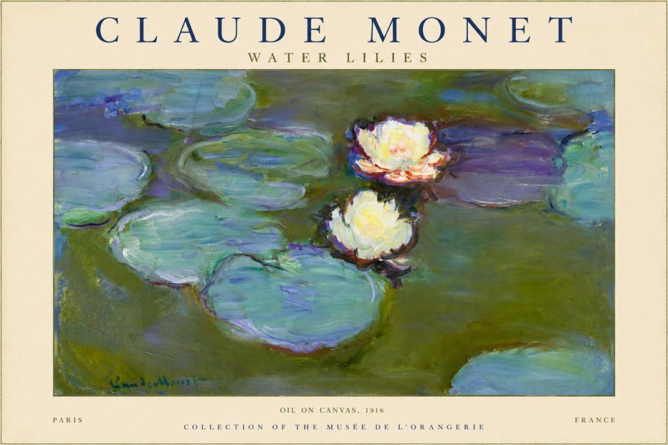 Monet Water Lilies II No3 - Póster