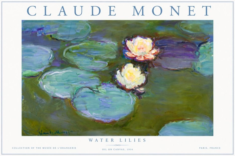 Monet Water Lilies II No5 - Póster