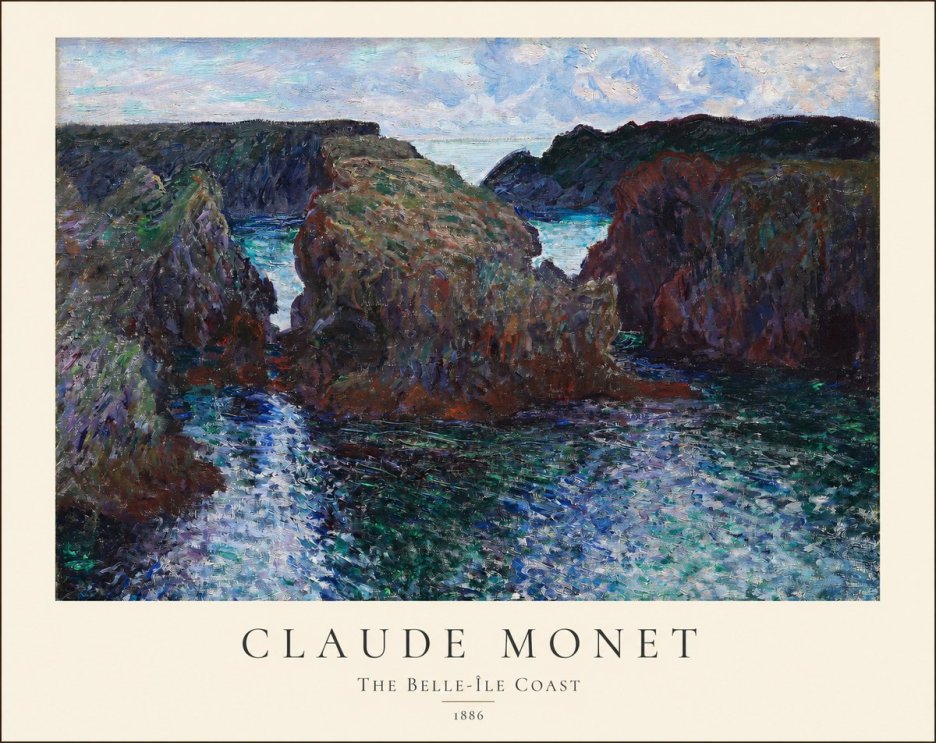Monet The Belle-île Coast No1 - Póster