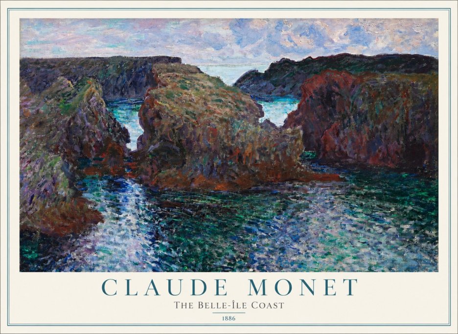 Monet The Belle-île Coast No2 - Póster