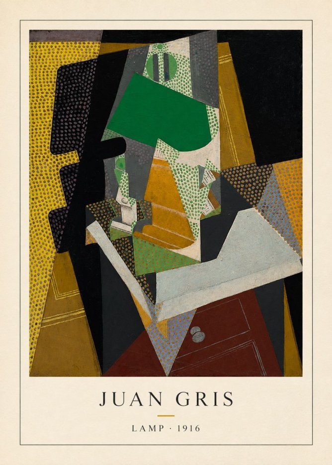 Juan Gris Lamp No4 - Póster