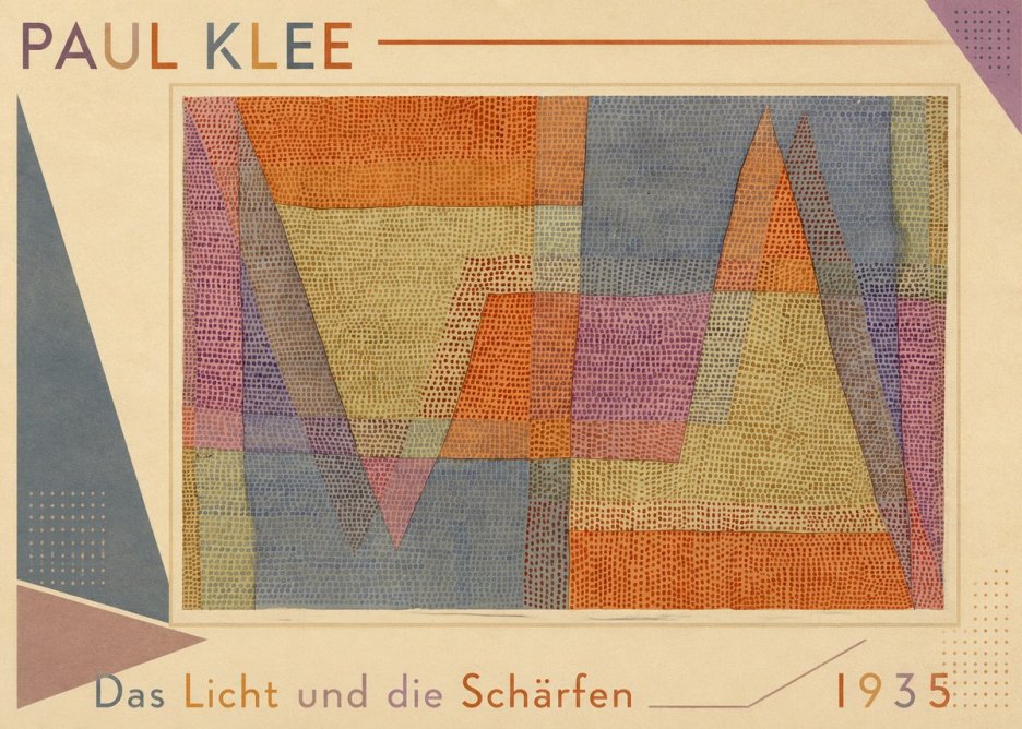 Paul Klee Das Licht Und Die Schärfen No1 - Póster
