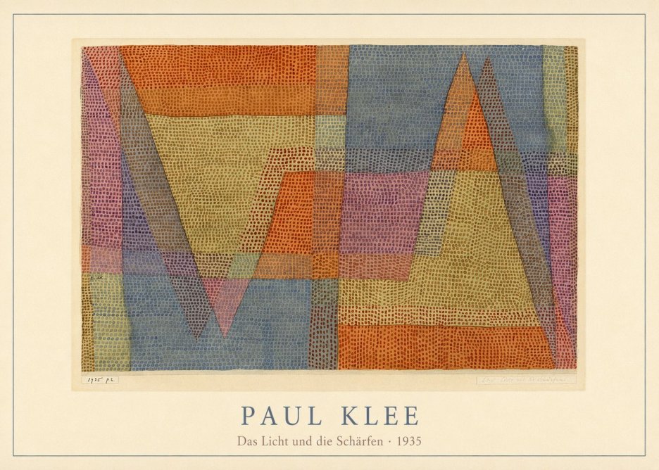 Paul Klee Das Licht Und Die Schärfen No4 - Póster