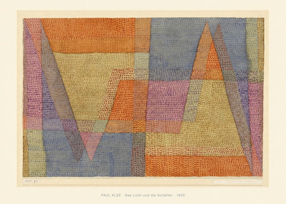 Paul Klee Das Licht Und Die Schärfen No6 - Póster