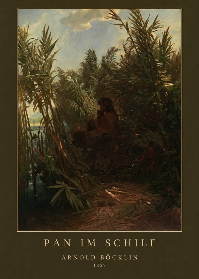 Arnold Böcklin Pan Im Schilf No3 - Póster
