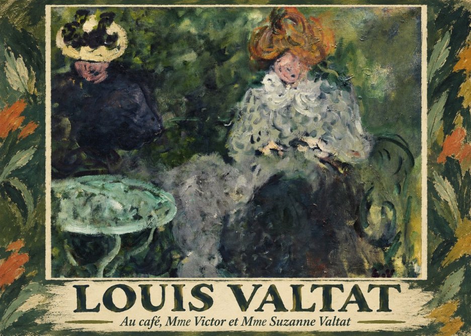 Louis Valtat Au Café, Mme Victor Et Mme Suzanne Valtat No1 - Póster