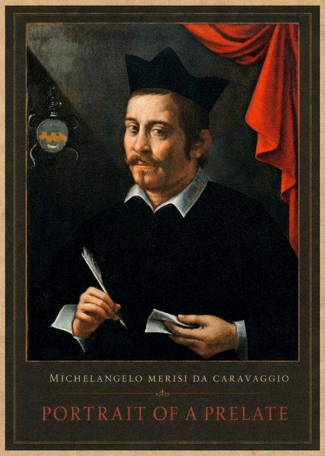 Michelangelo Merisi da Caravaggio Portrait of a Prelate No1 - Póster