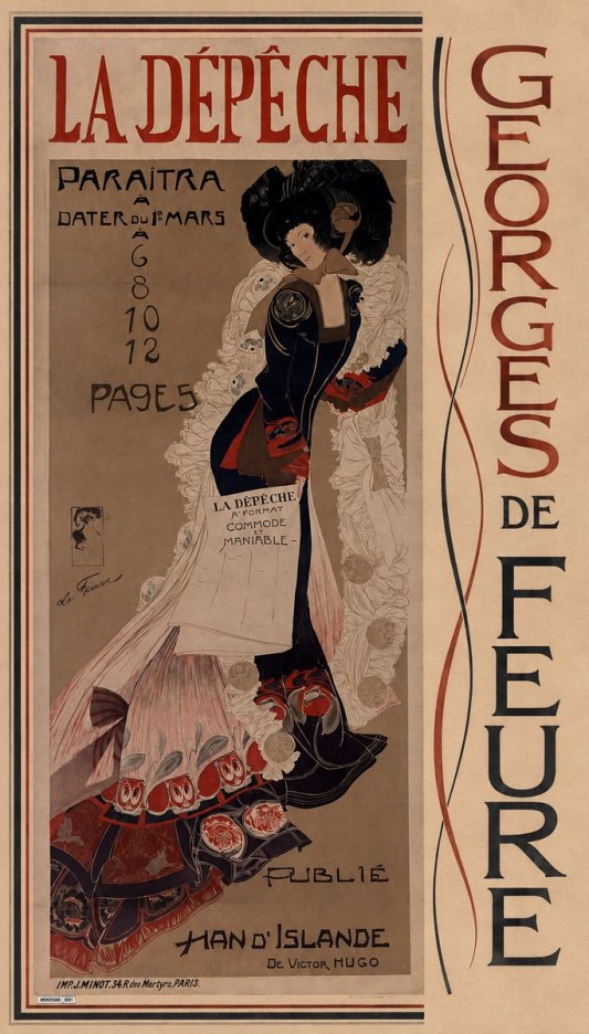 Georges de Feure La Dépêche - Han D'islande No5 - Póster