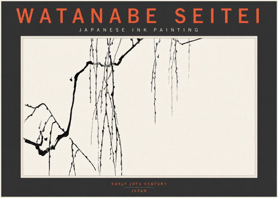 Watanabe Seitei Willow Branches II No4 - Póster