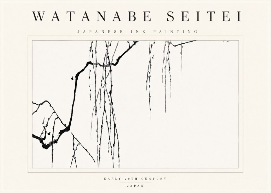 Watanabe Seitei Willow Branches II No5 - Póster