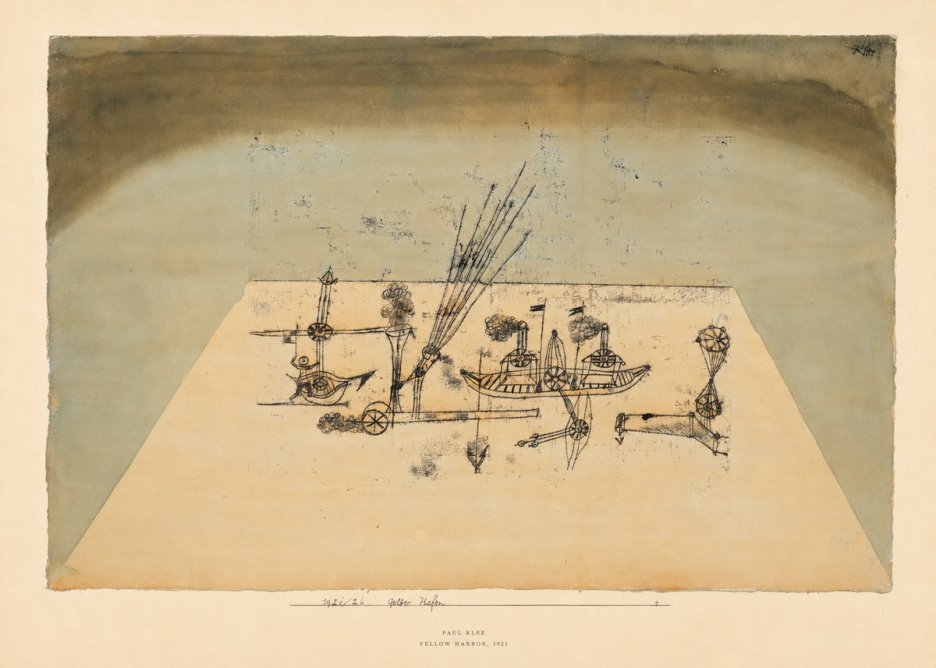 Paul Klee Yellow Harbor No6 - Póster