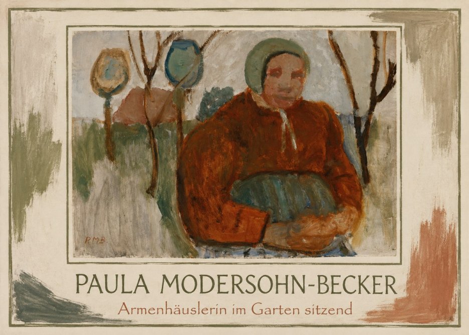 Paula Modersohn-Becker Armenhäuslerin Im Garten Sitzend No1 - Póster