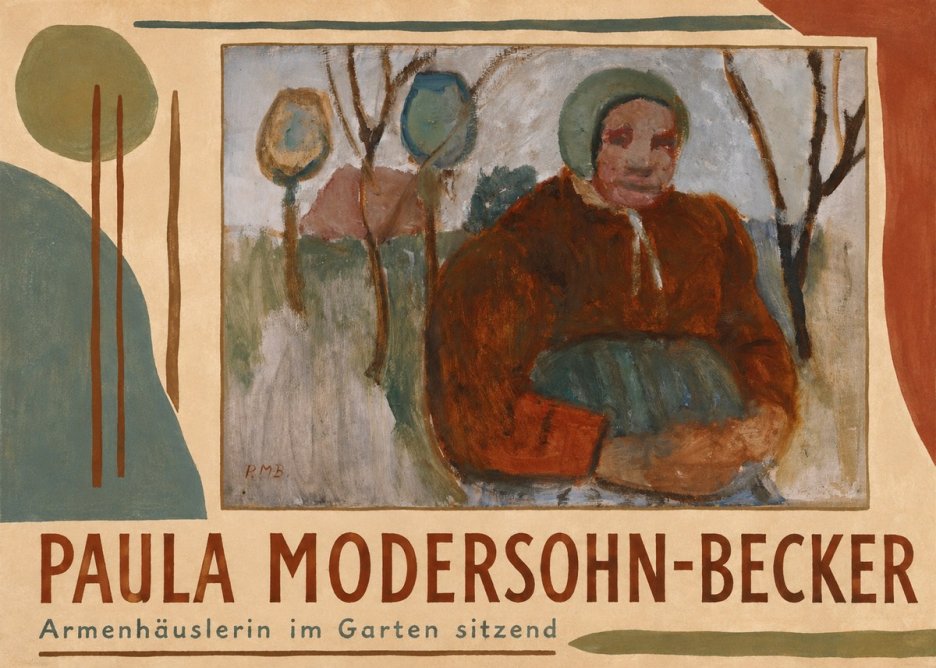 Paula Modersohn-Becker Armenhäuslerin Im Garten Sitzend No4 - Póster