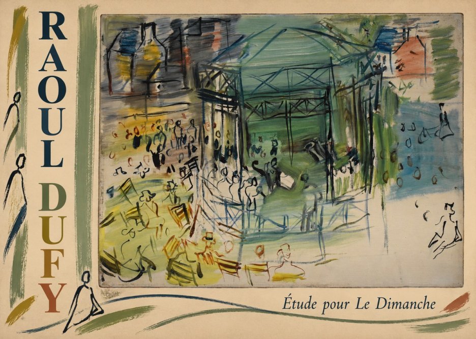 Raoul Dufy Étude Pour Le Dimanche No2 - Póster